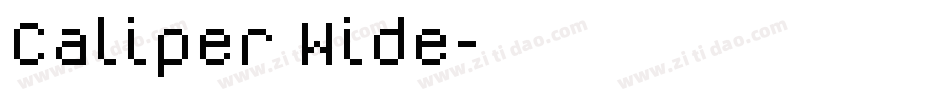 Caliper Wide字体转换